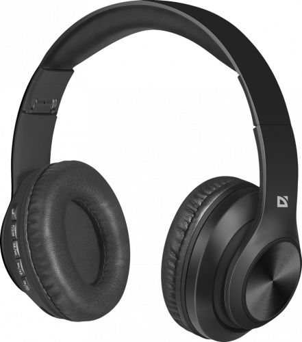 Беспроводные накладные наушники DEFENDER FreeMotion B552 Bluetooth, черные (1/24) (63552)