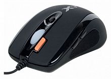 Мышь проводная игровая A4TECH X-710BK оптическая (2000dpi) USB (6but), черный (1/40) (X-710BK USB)