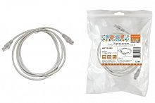 Патч-корд TDM народный U/UTP Cat 5e 4PR 24AWG PVC, литой 1,5 м, серый (1/10/280) (SQ0115-0003)