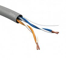 Кабель ЭРА витая пара U/UTP 2x2x24 AWG Cat5e CU PVC 305м (2/40) (2/40) (Б0044428)
