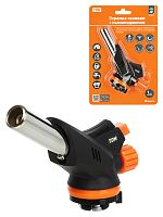 Горелка газовая TDM регулятор подачи, пьезоподжиг, бутан, профи, блистер, 1 шт.,"Алмаз" (1/100) (SQ1041-0104)