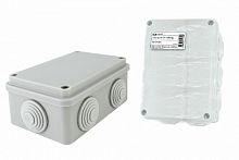 Распаячная коробка ОП 120х80х50мм, крышка, IP55, 6 вх. инд. штрихкод TDM (SQ1401-0505)