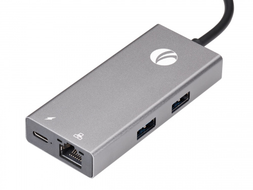 Переходник USB 3.1 Type-C(M)--> 6в1 RJ-45+3*USB 3.0(f) +PD+HDMI1.4 Alum Shell VCOM <CU459> фото 10