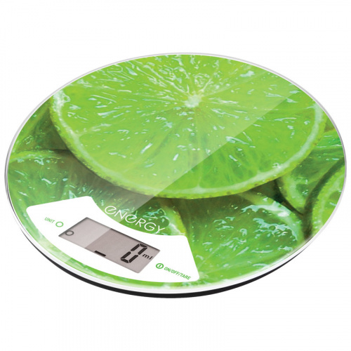 Весы кухонные электронные ENERGY EN-403 (лайм) круглые (1/12) (011643) фото 4