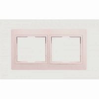 Рамка SMARTBUY 2-местная горизонтальная шампань "Венера" (SBE-01c-00-FR-2)