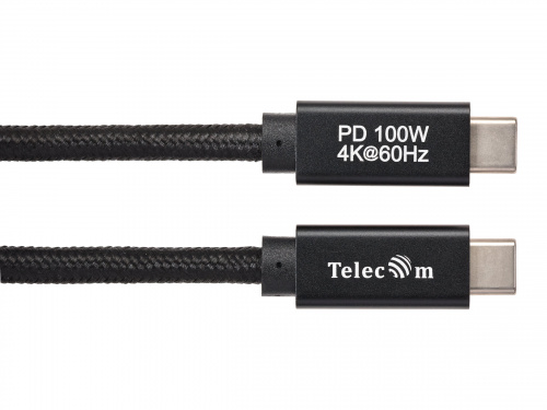 Кабель USB 3.1 Type Cm -- Cm IC 5А 20Gbs длина 2M, Telecom <TC420B-2M> черный (1/125) фото 2 Кабель USB 3.1 Type Cm -- Cm IC 5А 20Gbs длина 2M, Telecom <TC420B-2M> черный (1/125) фото 2