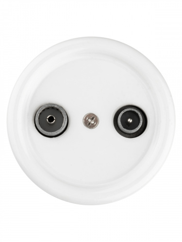 Розетка TDM TV+R оконечная белая «Болонь» (1/72) (SQ1820-0055) фото 5