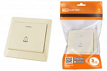 Кнопка для звонка с подсветкой сл. кость "Ильмень" TDM (1/10/100) (SQ1823-0108)