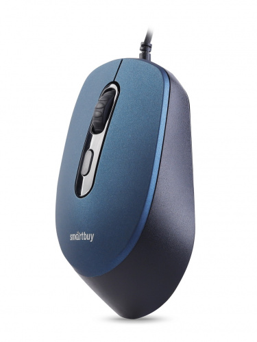 Мышь проводная Smartbuy ONE 265-B (SBM-265-B), синяя (1/40) фото 2