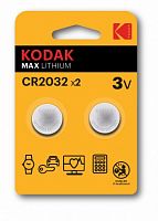Элемент питания KODAK CR2032-2BL (30/240/43200)  (Б0037004)