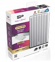 Внешний HDD  Siliсon Power  1 TB  A75 Armor, серебро, 2.5", USB 3.0 (SP010TBPHDA75S3S)