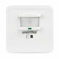 Датчик движения SMARTBUY инфракрасный, встраиваемый, с датчиком звука 500Вт, до 9м IP20 (sbl-ms-003) (1/50)