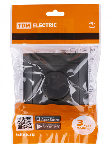 Светорегулятор RL 300 Вт графит , с/у, "Лама" (8/96) TDM (SQ1815-0609) фото 2 Светорегулятор RL 300 Вт графит , с/у, "Лама" (8/96) TDM (SQ1815-0609) фото 2