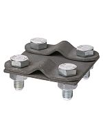 Зажим контрольный 57х57 мм прут-прут Ø6-10 мм, термодиффузия TDM (1/50) (SQ2401-0045)