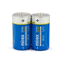 Элемент питания Mirex LR14 / C 1,5V  2 шт (2/12/96), shrink (23702-LR14-S2)