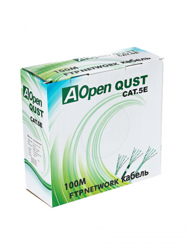 Кабель FTP 4 пары кат.5е (бухта 100м) Aopen/Qust <ANC5241> (1/4) фото 3 Кабель FTP 4 пары кат.5е (бухта 100м) Aopen/Qust <ANC5241> (1/4) фото 3