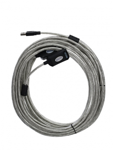 Кабель-адаптер VCOM USB 2.0-repeater, удлинительный активный <AM  - AF>, 15 м. (1/20) (VUS7049-15M) фото 2