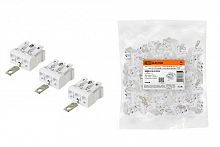 Клемма пружинная соединительная КСПнз3-L+N+PE, 16 A, с монтажной ножкой и заземлением под винт TDM (SQ0510-0110)