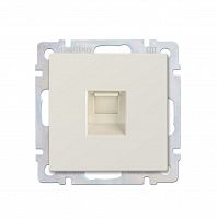 Розетка SMARTBUY скрытая установка, 1-местная компьютерная RJ-45 бежевая "Нептун" (SBE-05i-S1-RJ)
