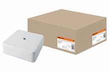 Коробка распаячная КР 100х100х44 ОП белая IP40 TDM (2/24) (SQ1401-0209)