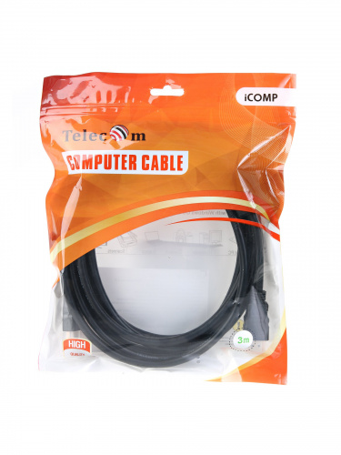 Кабель HDMI-19M --- HDMI-19M ver 2.0+3D/Ethernet,2 фильтра 3m Telecom <TCG200F-3M> (1/50) фото 3