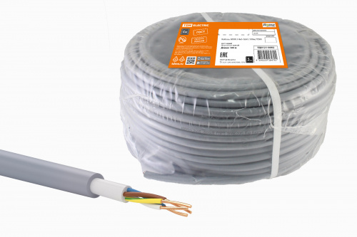 Кабель TDM NYM-J 4х6-0,66 (100м) (SQ0121-0092)