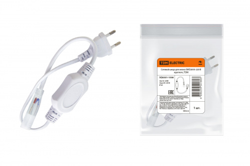 Сетевой шнур для неона SMD2835-220 В круглого TDM (1/100) (SQ0331-1538)