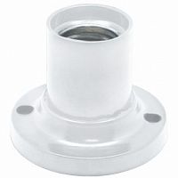 Патрон ECOLA накладной прямой E14 Белый (20/1000) (AB7SLWEAY)