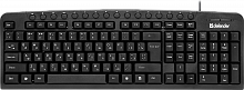 Клавиатура проводная DEFENDER Focus HB-470 RU, USB, мультимедиа, черная (1/20) (45470)