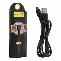 Кабель USB - микро USB HOCO X20, 1.0м, круглый, 2.1A, силикон, цвет: чёрный (1/30/300) (6957531068822)