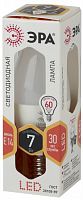 Лампа светодиодная ЭРА STD LED B35-7W-827-E14 E14 / Е14 7Вт свеча теплый белый свет (1/100) (Б0020538)