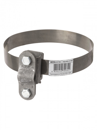 Держатель хомут Ø10-250 мм нержавеющая сталь, для прута Ø6-10 мм, стальной зажим термодиффузия TDM (1/50) (SQ2402-3188) фото 2 Держатель хомут Ø10-250 мм нержавеющая сталь, для прута Ø6-10 мм, стальной зажим термодиффузия TDM (1/50) (SQ2402-3188) фото 2