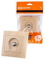 Розетка SAT (F-разъем) 0-2400МГц сосна "Лама" (10/120) TDM (SQ1815-0321)