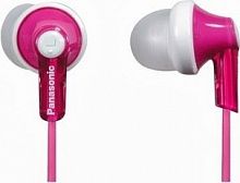 Проводные внутриканальные наушники PANASONIC RP-HJE118GUP вакуумные, шнур 1.1 м, розовые (1/10) (АКЛ00012614)