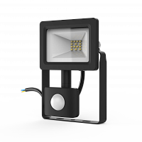 Прожектор светодиодный GAUSS Elementary-S 10W 850lm 6500К 175-265V IP65 черный с датчиком движения (1/20) (628511310)
