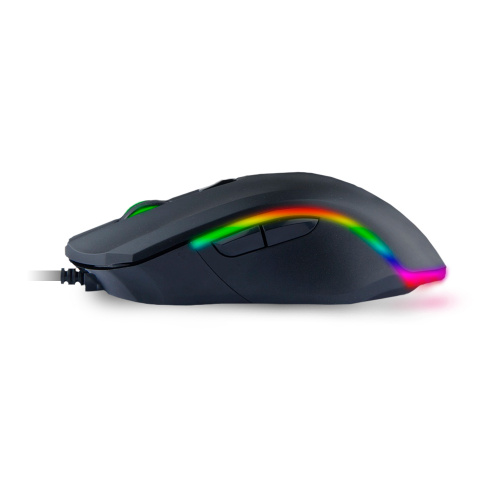 Мышь проводная оптическая QCYBER 3360, 12000 dpi, сенсор Avago 3360, USB, черная (QC-02-007DV03) фото 3