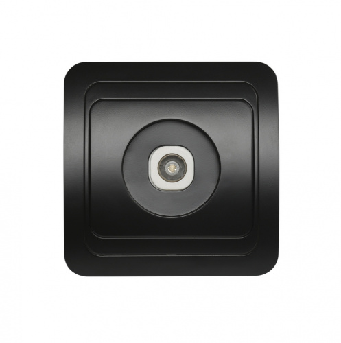 Розетка SMARTBUY скрытая установка, 1-местная телевизионная черная 75Ом 5-862МГц "Марс" (SBE-02b-S1-TV) (10/100)