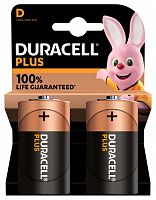 Элемент питания DURACELL  LR20  BL2  PLUS  (2/20/3300) (Б0056039)