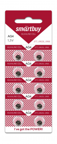 Элемент питания SMARTBUY AG4 BL10 (10/2000) (SBBB-AG4-10B)