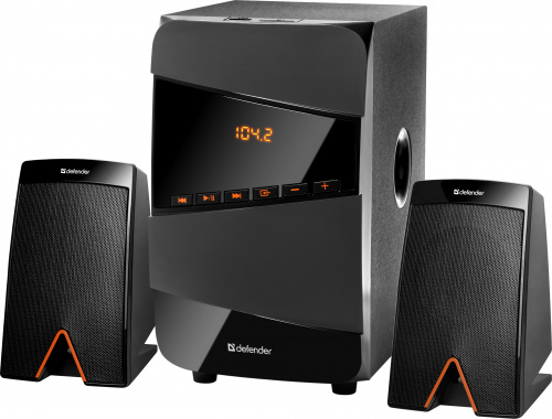 Акустическая система DEFENDER 2.1 X361, черный, 36Вт, BT/FM/MP3/SD/USB/LED/RC (1/4) (65361) фото 3