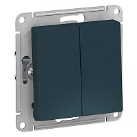 Механизм переключателя проходного 2-кл. С/У ATLASDESIGN 10А IP20 (сх. 6/2) 10AX изумруд Systeme Electric ATN000865 (1/5/20)