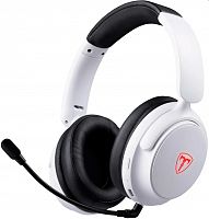 Гарнитура беспроводная  T-LINE Fang Pro, BT/2.4G, LED, белый (1/18) (64770)
