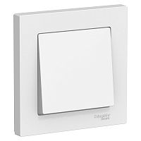 Выключатель 1-кл. С/У ATLASDESIGN 10А IP20 (сх. 1) 10AX в сборе бел. Systeme Electric ATN000112 (1/15/90)
