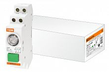 Выключатель кнопочный с индикацией ВКИ-47 зеленый (LED) 2НО;1НЗ AC/DC TDM (SQ0214-0003)