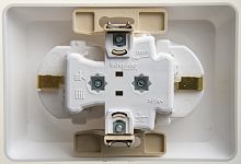 Розетка 2-м С/У ЭТЮД 16А IP20 250В с заземл. защ. шторки бел. Systeme Electric PC16-108B (1/10/60)