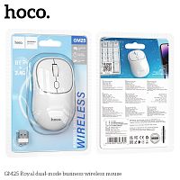 Беспроводная мышь HOCO GM25 Royal, 1600 DPI, USB, 4 кнопоки, цвет: белый (1/15/90) (6942007608534)