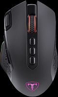 Беспроводная игровая мышь T-LINE Alpha, RGB, 9кн, 2.4G, 8000dpi, черный (1/60) (72370)
