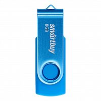 Флеш-накопитель USB  8GB  Smart Buy  Twist  синий (SB008GB2TWB)