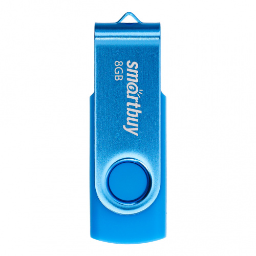 Флеш-накопитель USB  8GB  Smart Buy  Twist  синий (SB008GB2TWB)