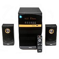 Колонки DIALOG Progressive AP-240B, черные, 2.1, 50W+2*10W, Bluetooth, USB+SD reader, пульт ДУ,FM ра (1/2)